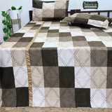 procian premium pure cotton printed king size bedsheet