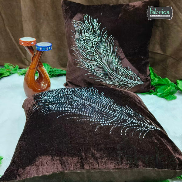 Anita's Royal  Velvet Cushion Covers (Set of 2).