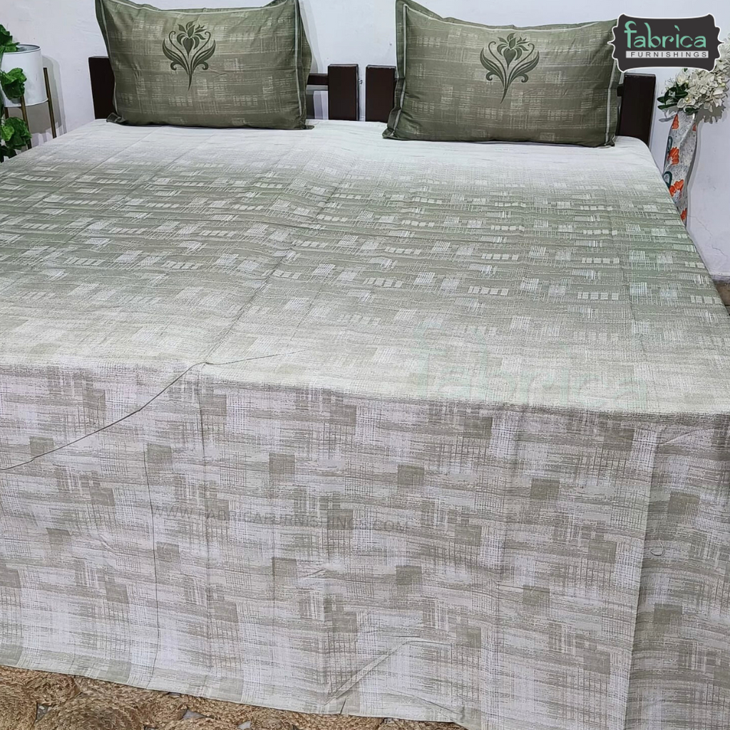 Urban Dots Pure Cotton King Size Printed Bedsheet