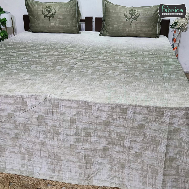 Urban Dots Pure Cotton King Size Printed Bedsheet