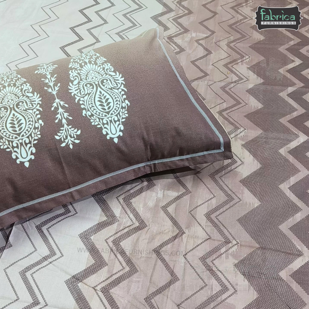 Urban Dots Pure Cotton King Size Printed Bedsheet