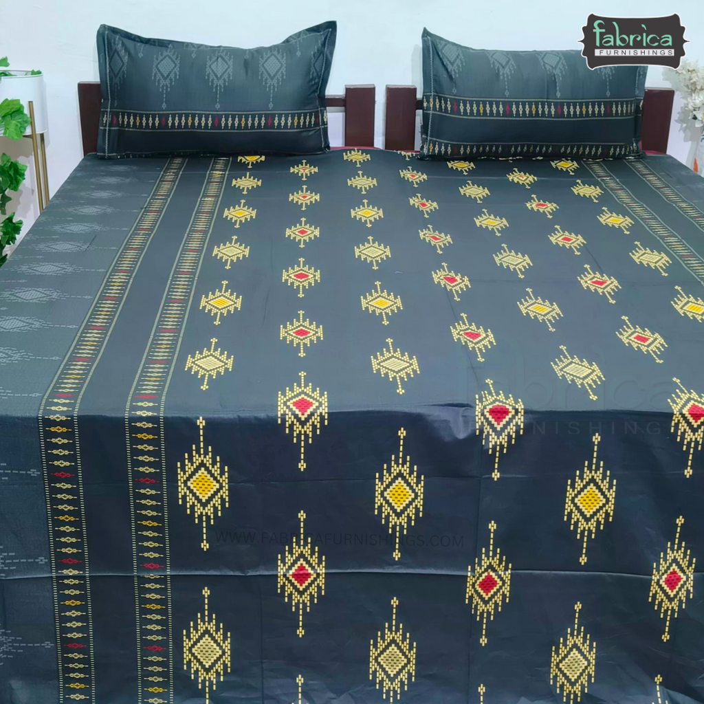 Procian Print Premium Pure Cotton Queen Size Bedsheet