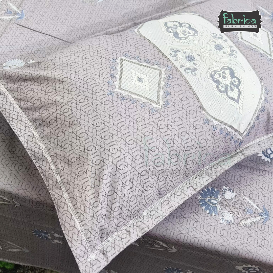 Ethnic Panel  Decor Designer Printed Cotton King Size Bed Sheets