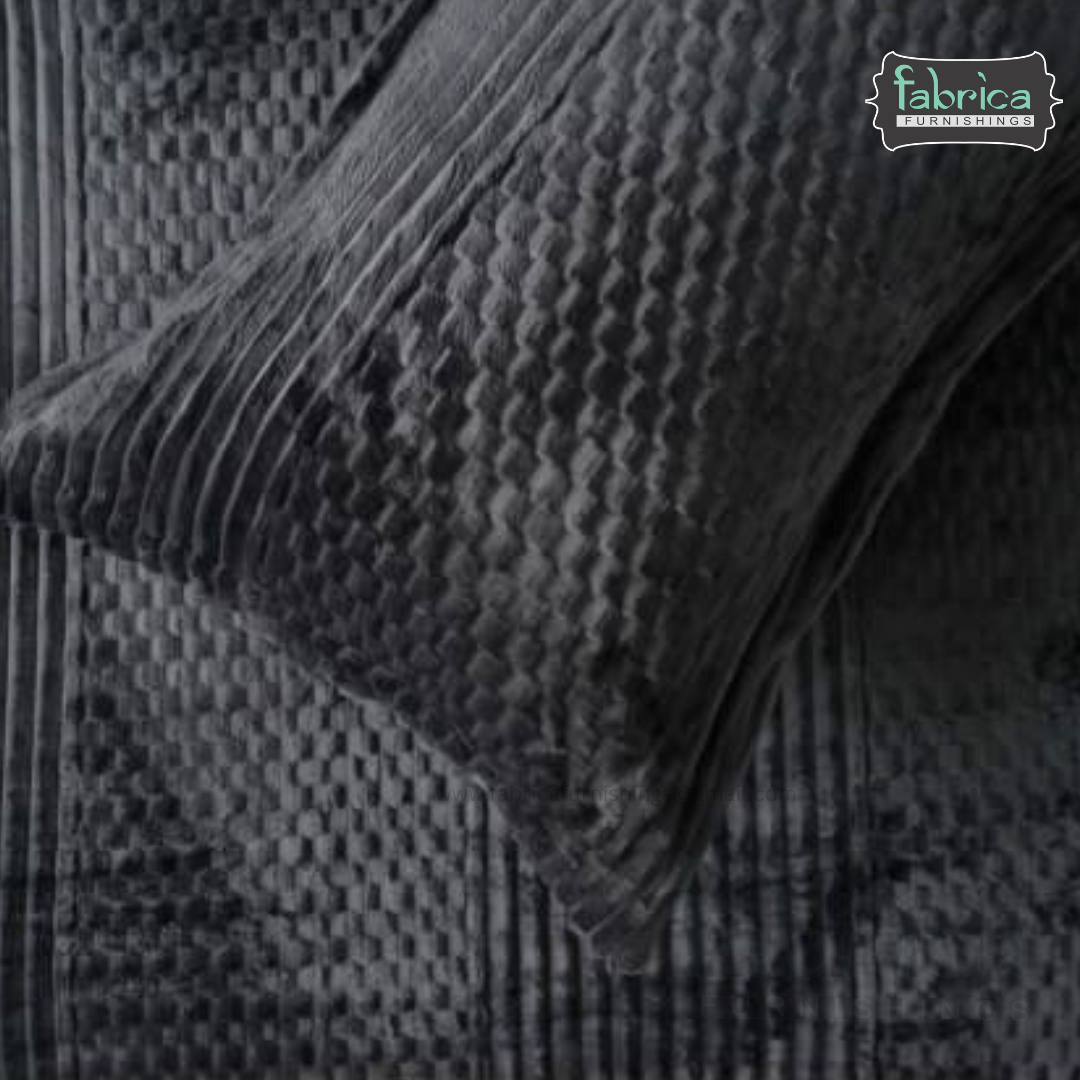 Premium Embossed Solid Color King Size Woolen Bedsheet