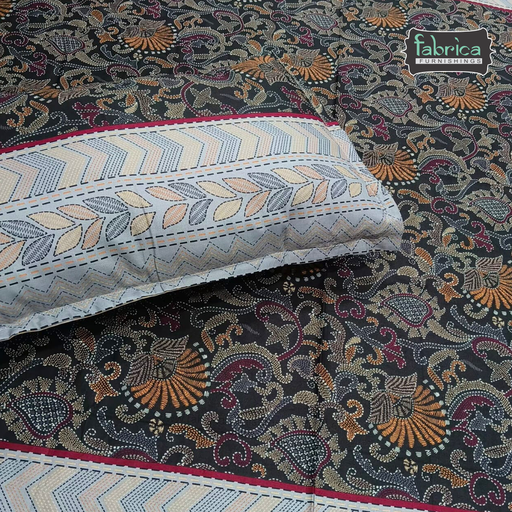 Procian Print Premium Pure Cotton Queen Size Bedsheet