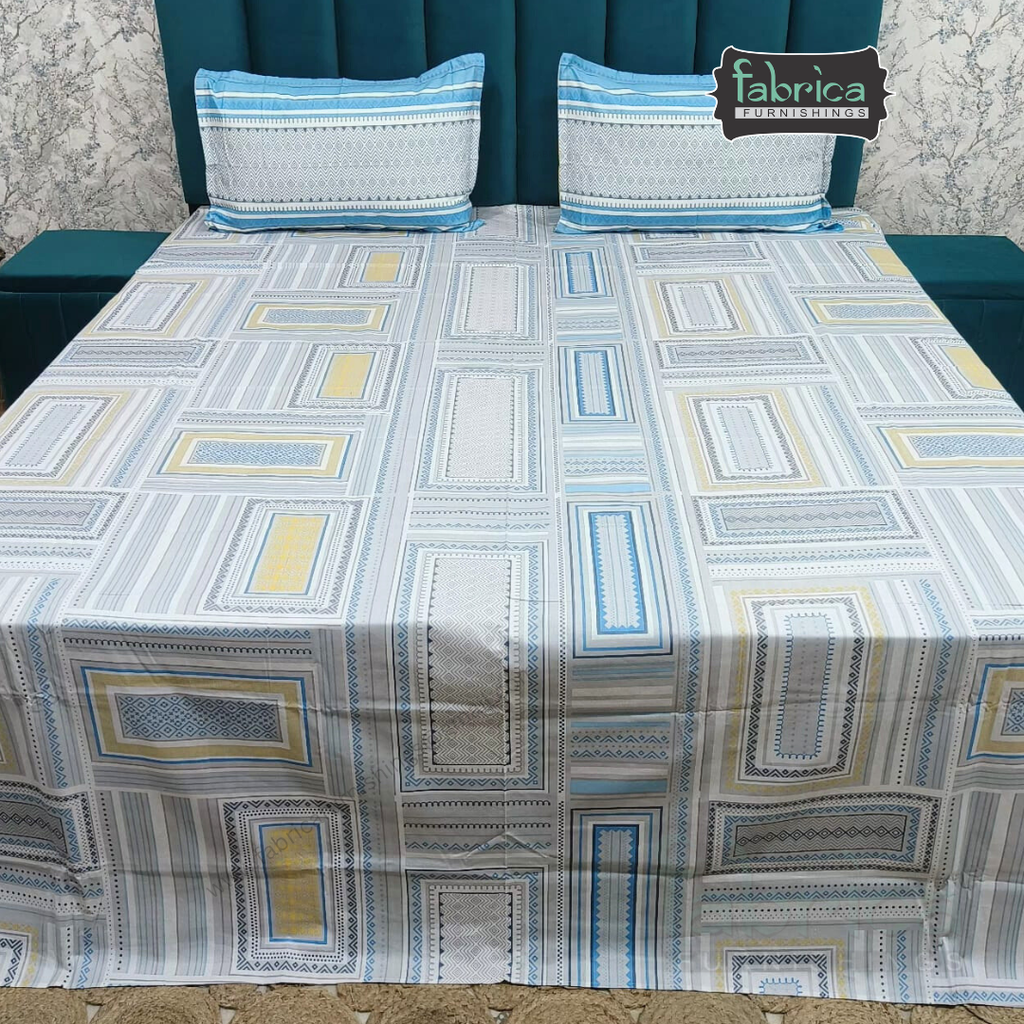 Irish printed  super king size pure cotton bedsheet