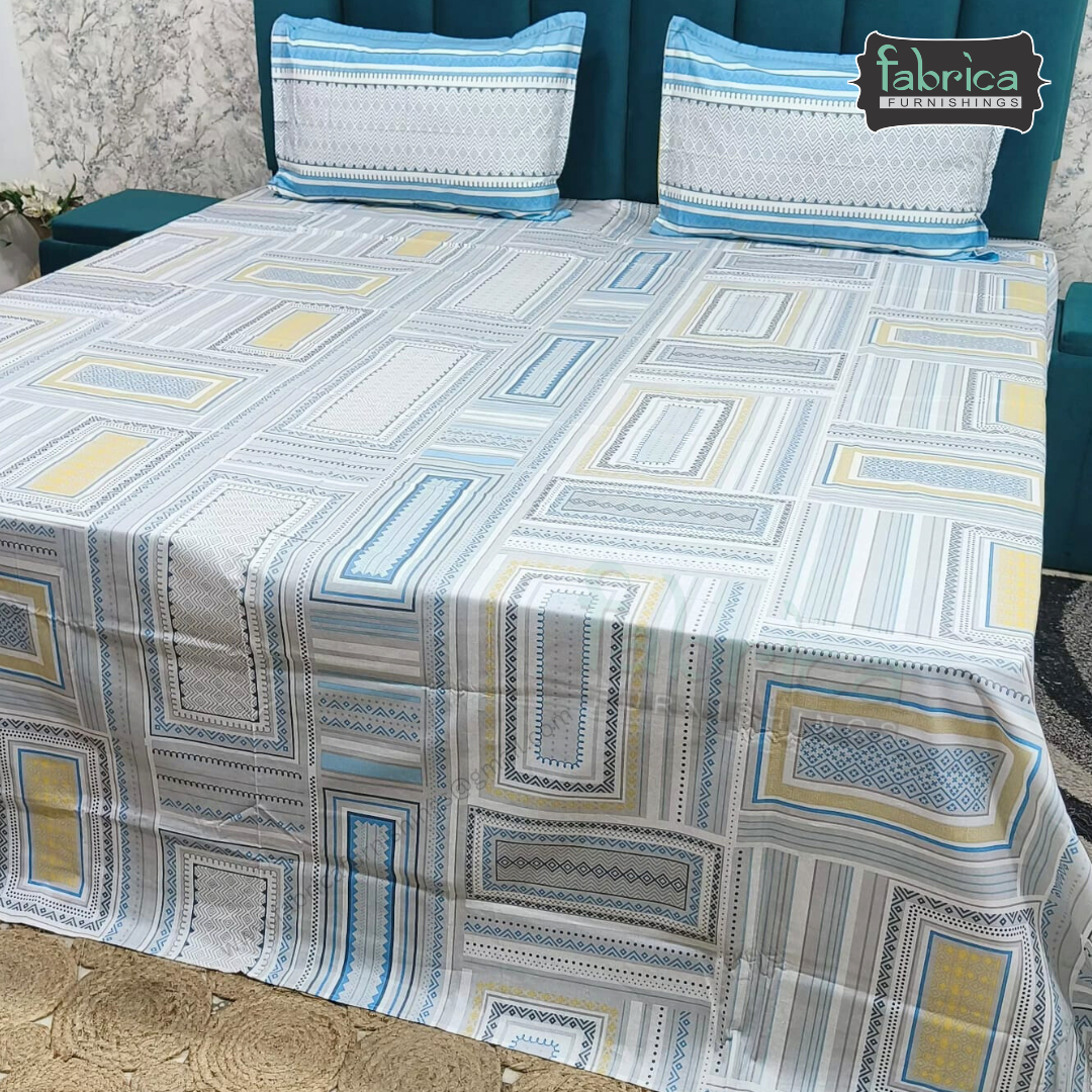 Irish printed  super king size pure cotton bedsheet