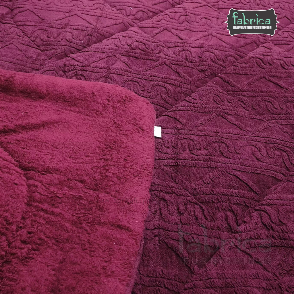 Polar Comfort King Size Solid Embossed Winter Quilts
