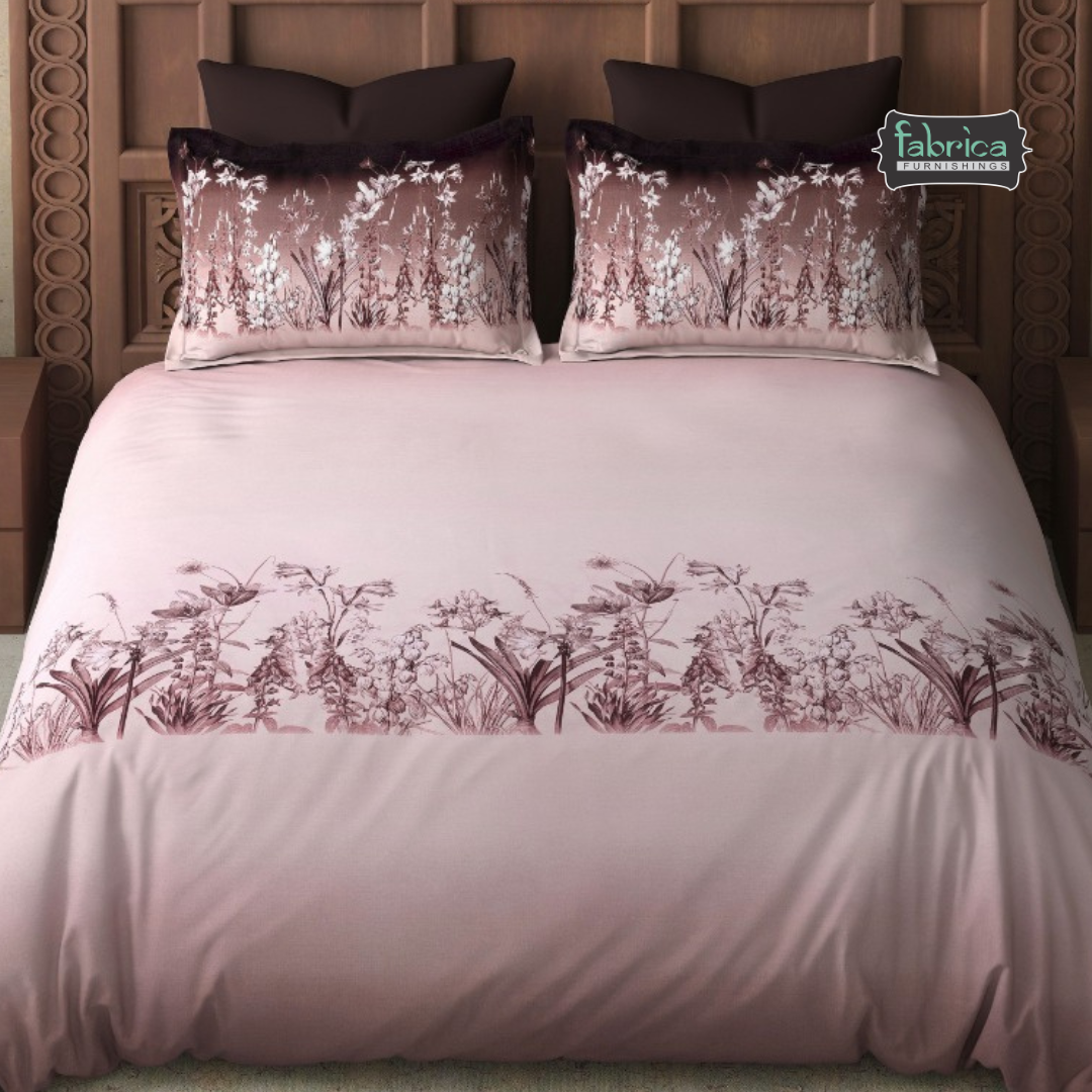 Heritage Ombre Printed 300 Tc Premium Pure Cotton King Size Bedsheet