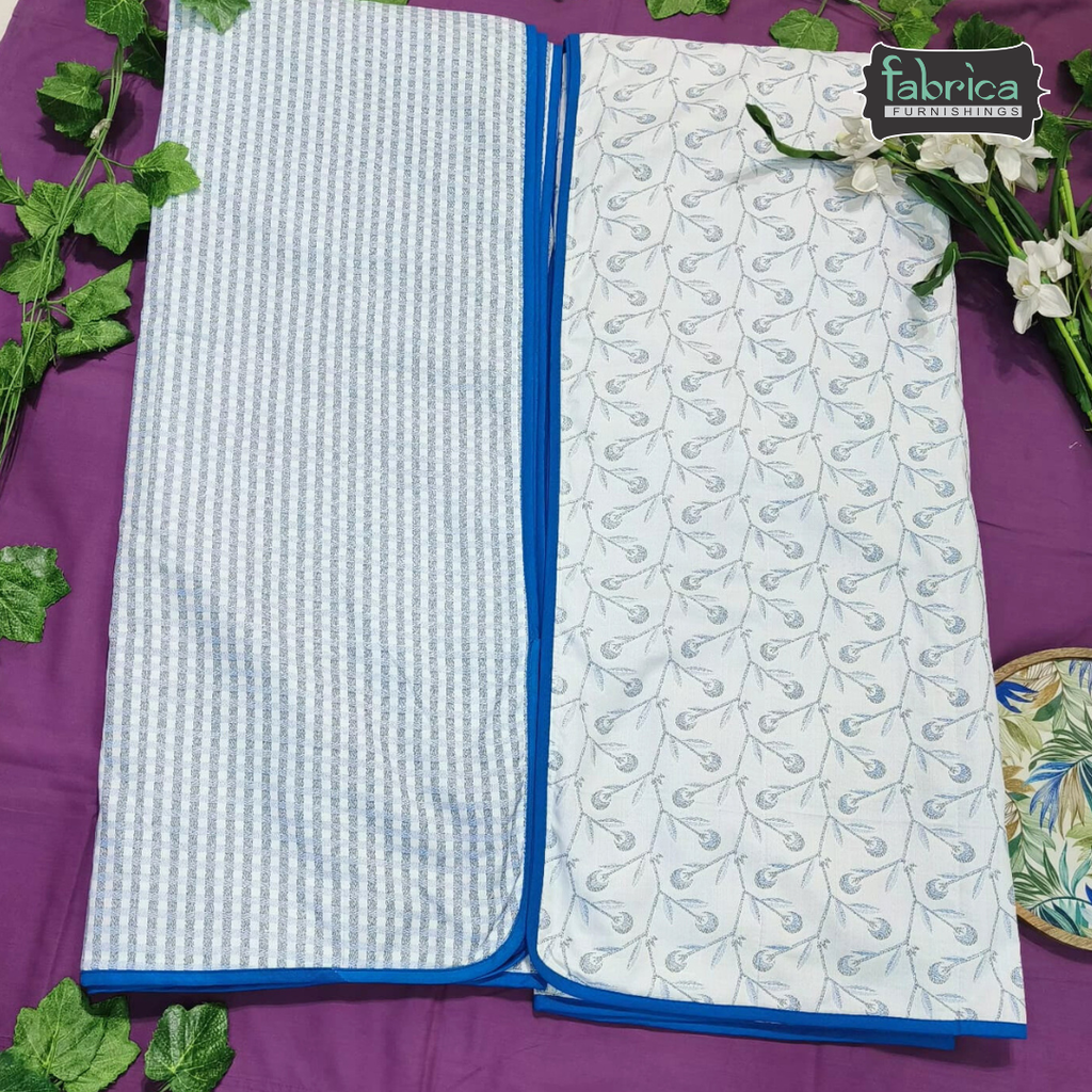 Blissed Pure Cotton Soothing Single Duvet Covers Pair (TEHAR)