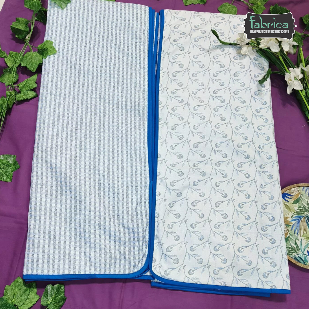 Blissed Pure Cotton Soothing Single Duvet Covers Pair (TEHAR)