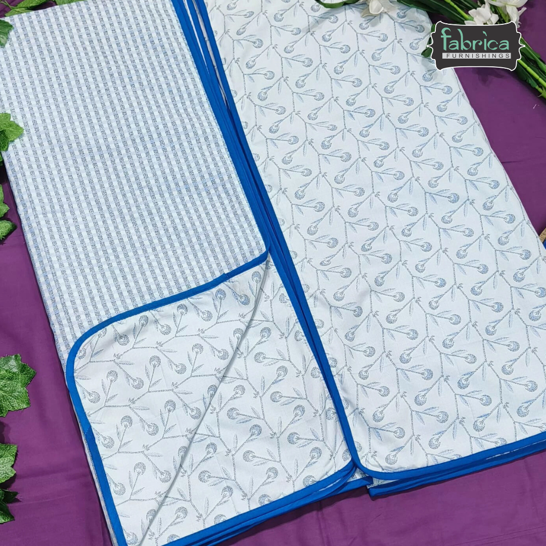 Blissed Pure Cotton Soothing Single Duvet Covers Pair (TEHAR)