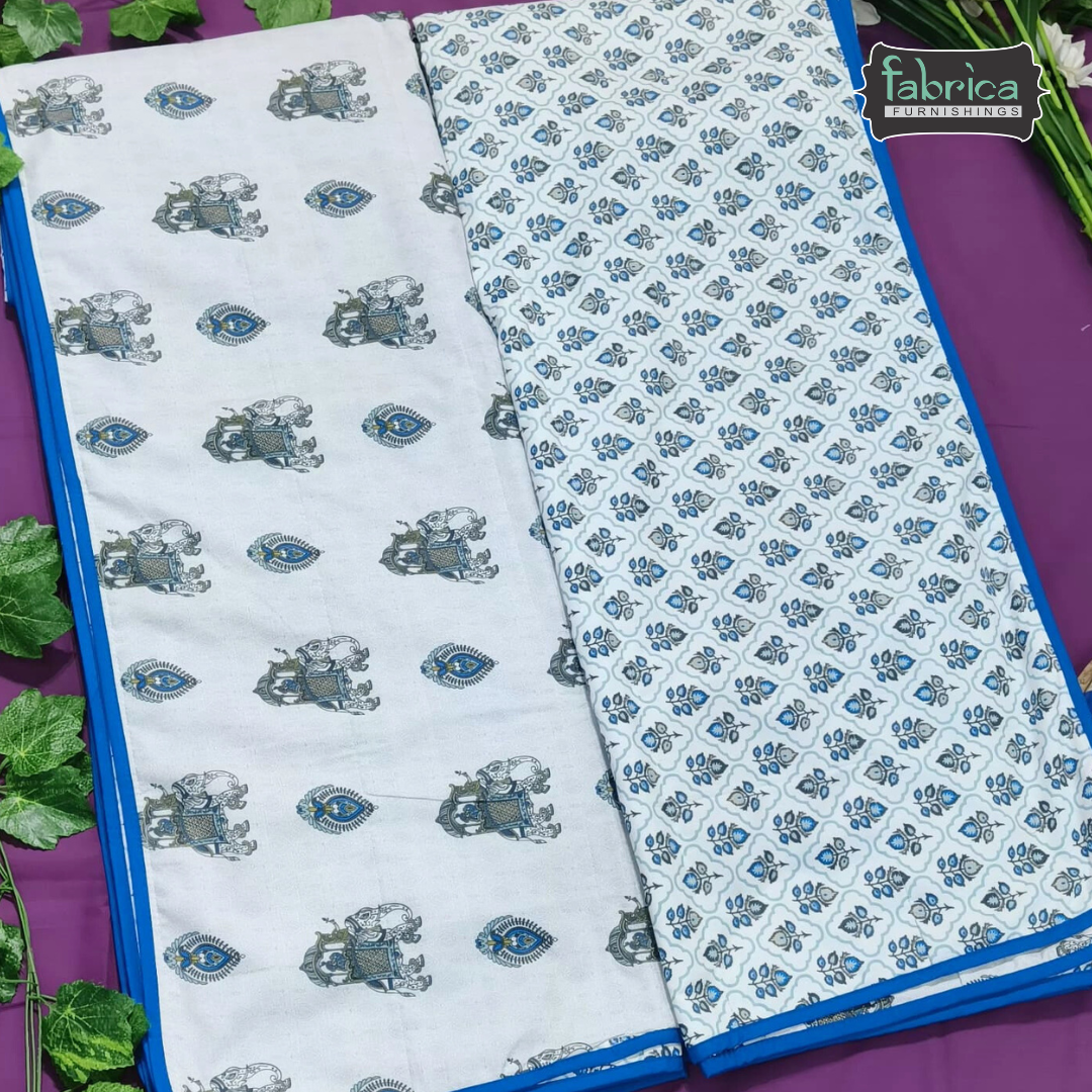 Blissed Pure Cotton Soothing Single Duvet Covers Pair (TEHAR)