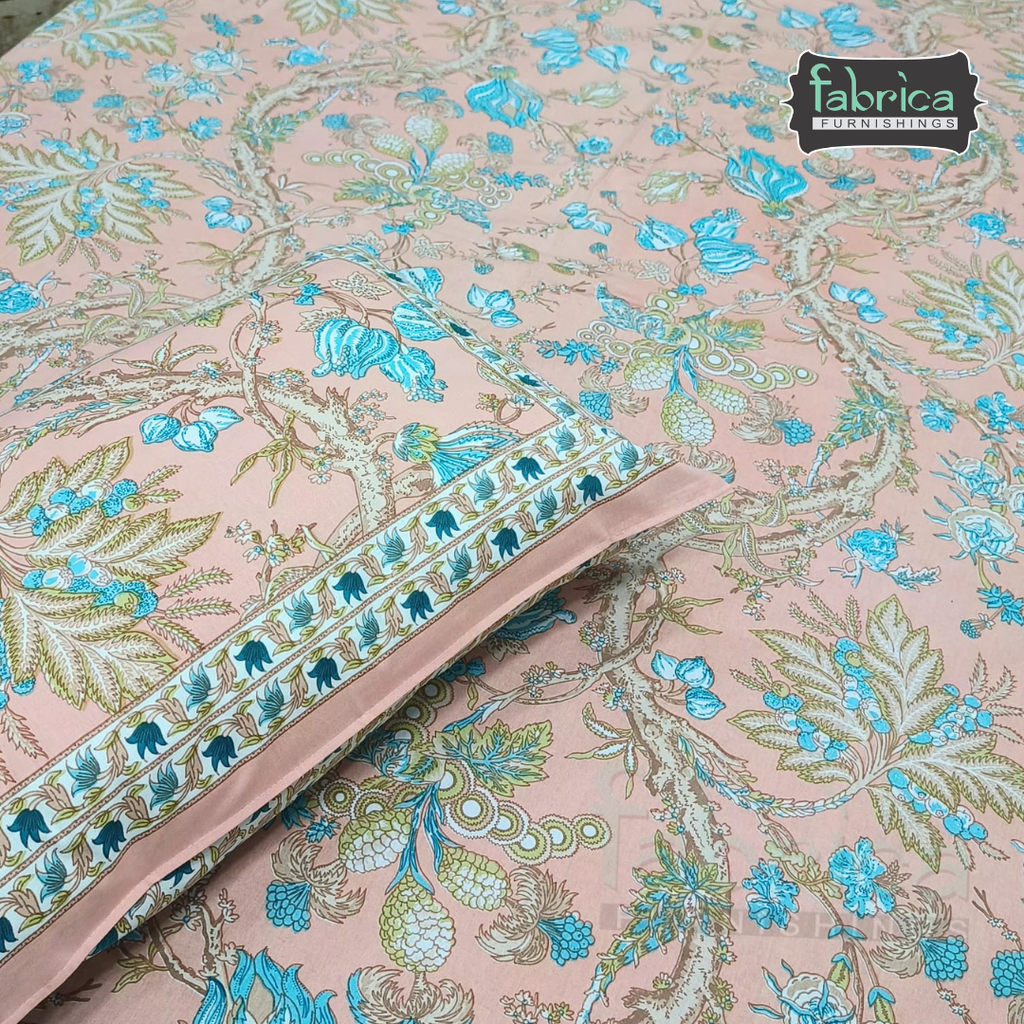Shahi Printed Premium Pure Cotton Super Kingsize Bed Sheets(110*110) inches