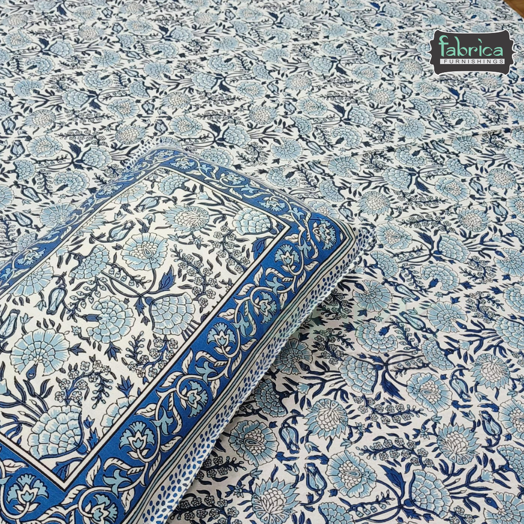 Royal Rajasthani Handblock Print pure Cotton Double Bed Sheets