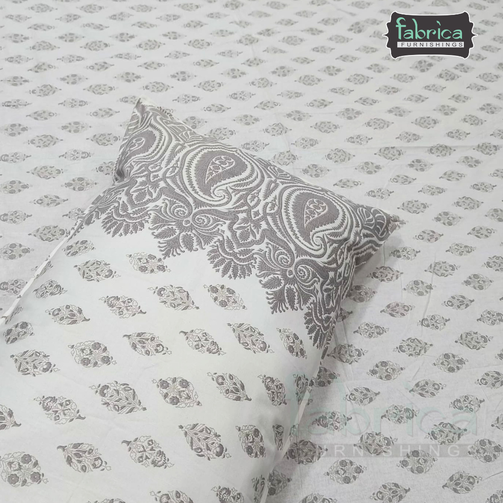 Shahi Printed Premium Pure Cotton Super Kingsize Bed Sheets(110*110) inches