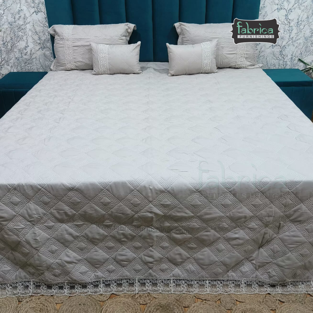 Marvin Lacework Quilted 5 Piece Bedcover Set