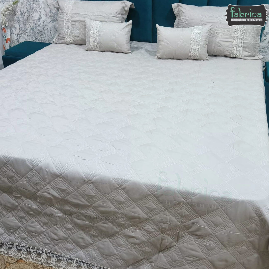 Marvin Lacework Quilted 5 Piece Bedcover Set