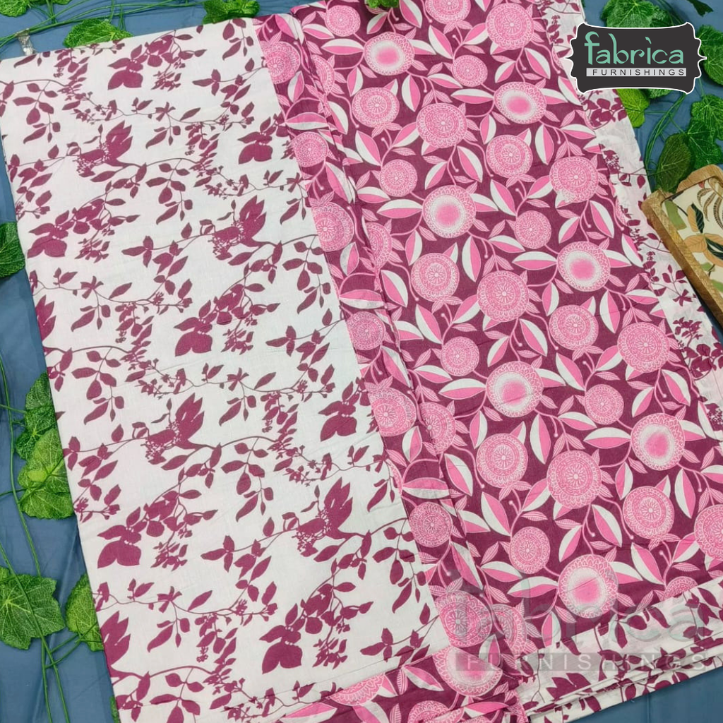Navrang Pure Cotton Soothing Single Duvet Covers Pair (TEHAR)