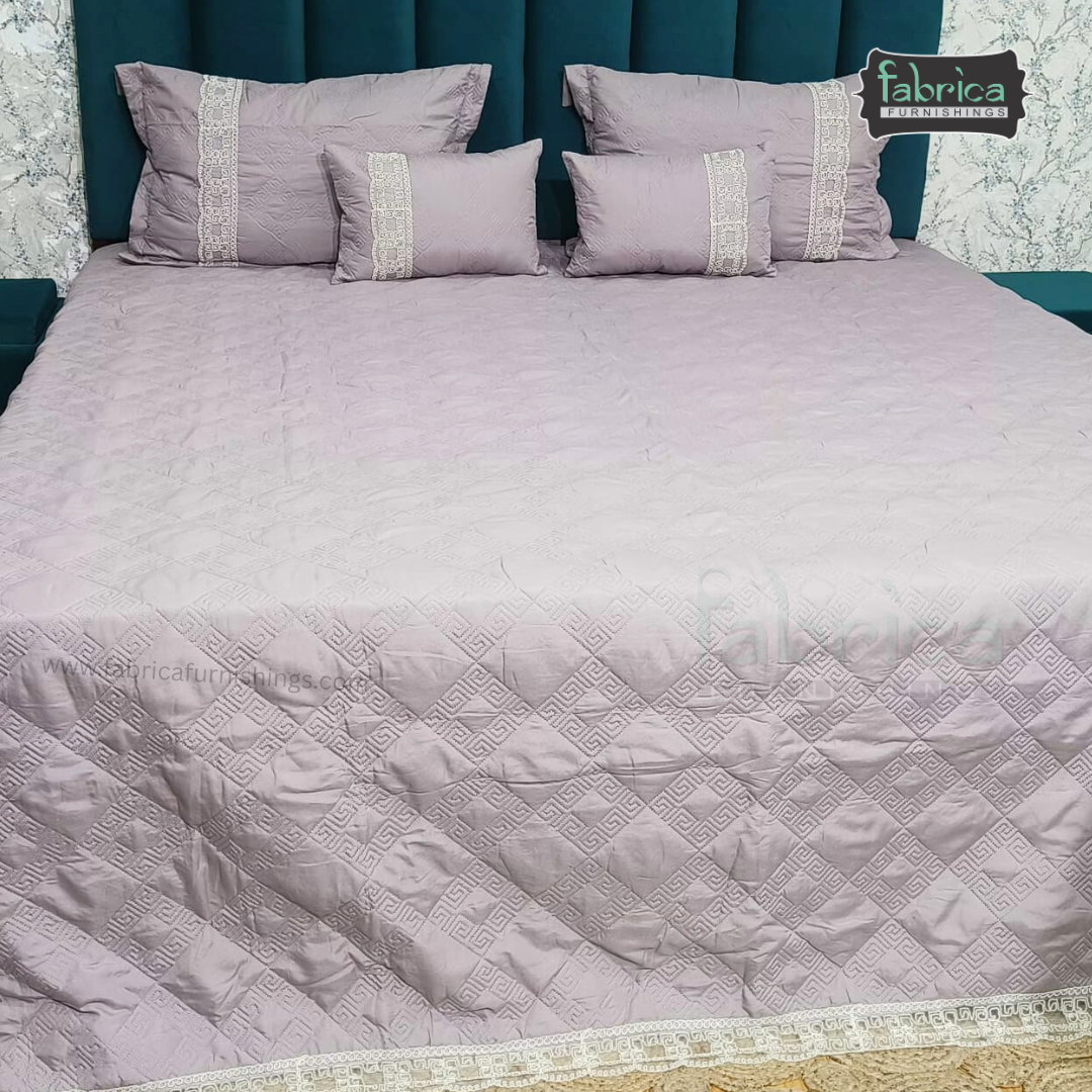 Marvin Lacework Quilted 5 Piece Bedcover Set