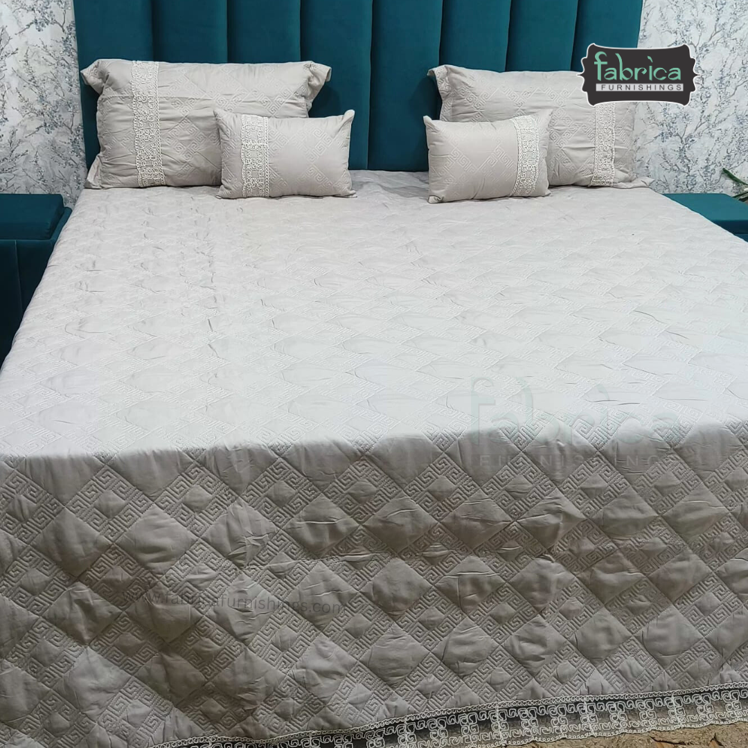 Marvin Lacework Quilted 5 Piece Bedcover Set