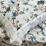 Traditional Anokhi Prints Pure Cotton King Size Lacework  Bedsheet