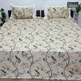 Traditional Anokhi Prints Pure Cotton King Size Lacework  Bedsheet