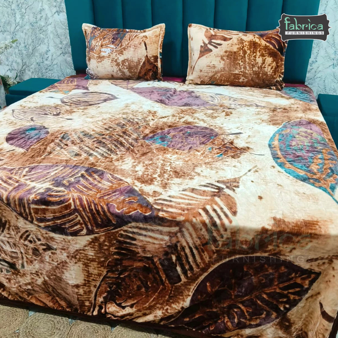 Flano Super Warm King size Winter Bedding Set