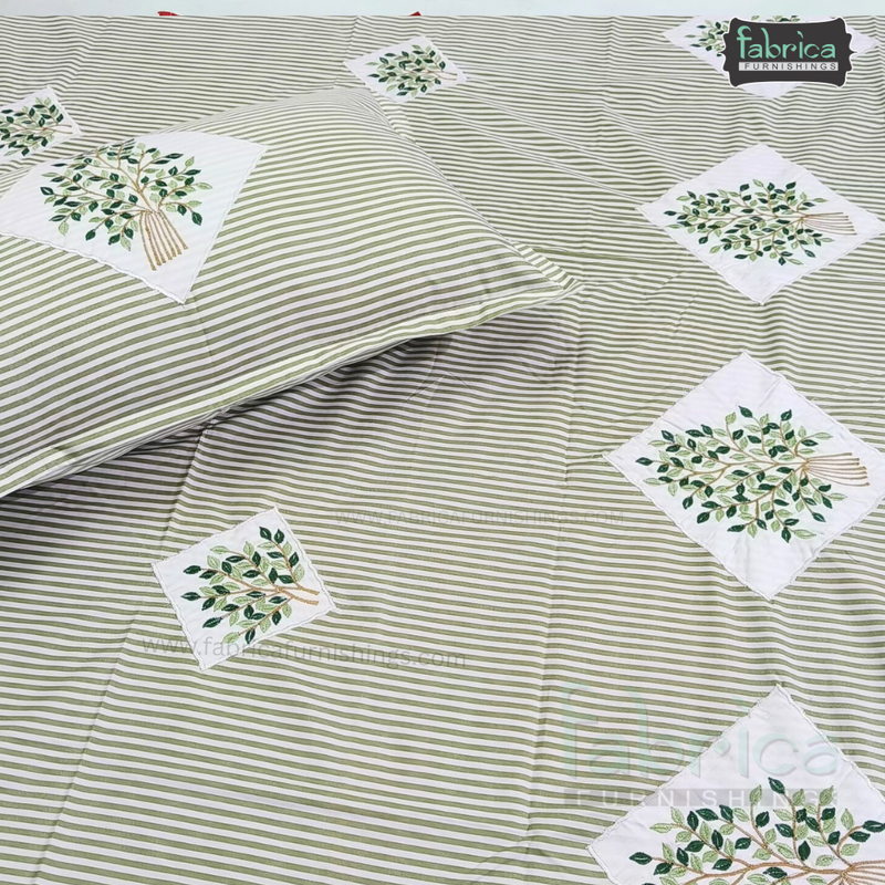 Designer Embroidered Pure Cotton  king Size Bed Sheets