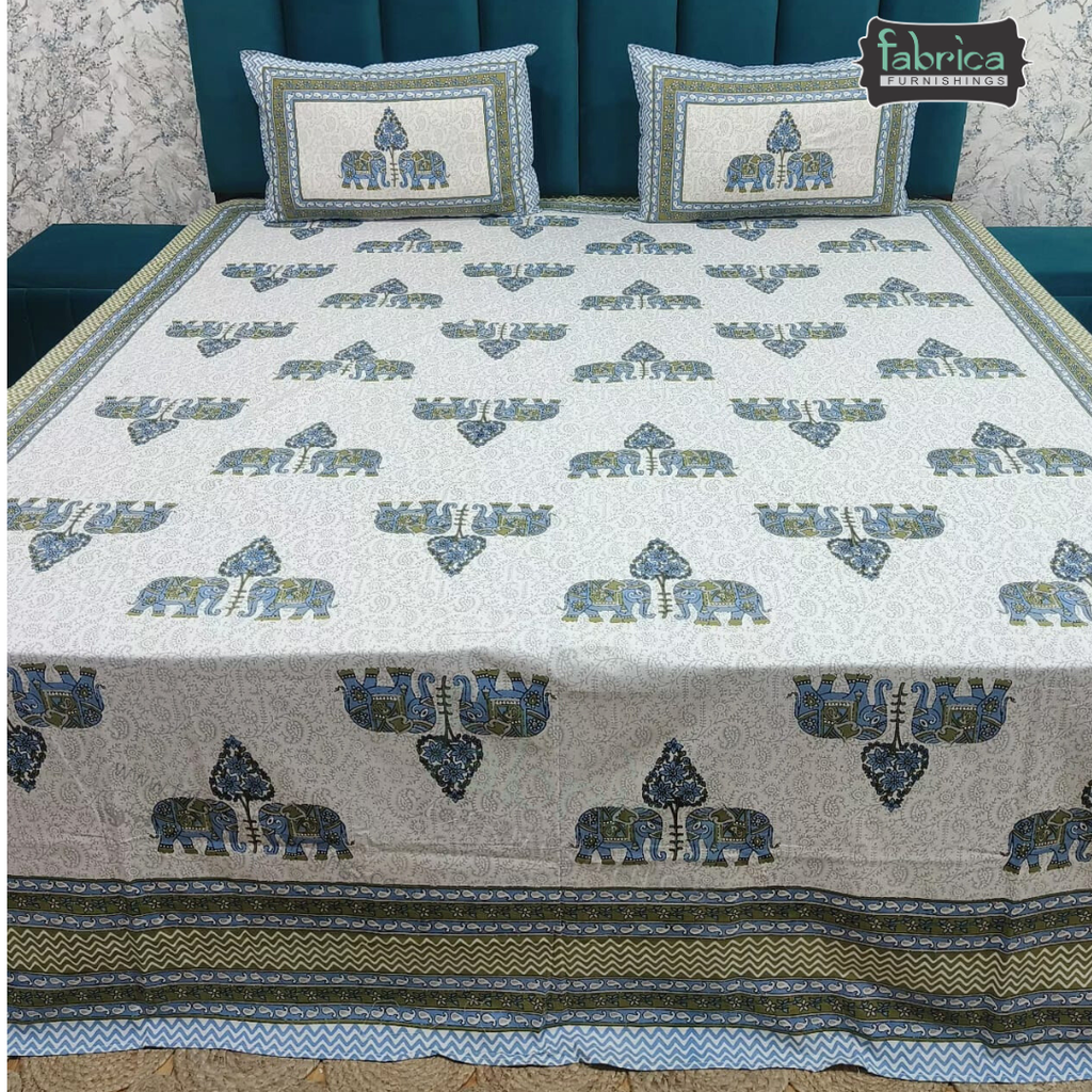 Royal Rajasthani Printed Pure Cotton Double BedSheet