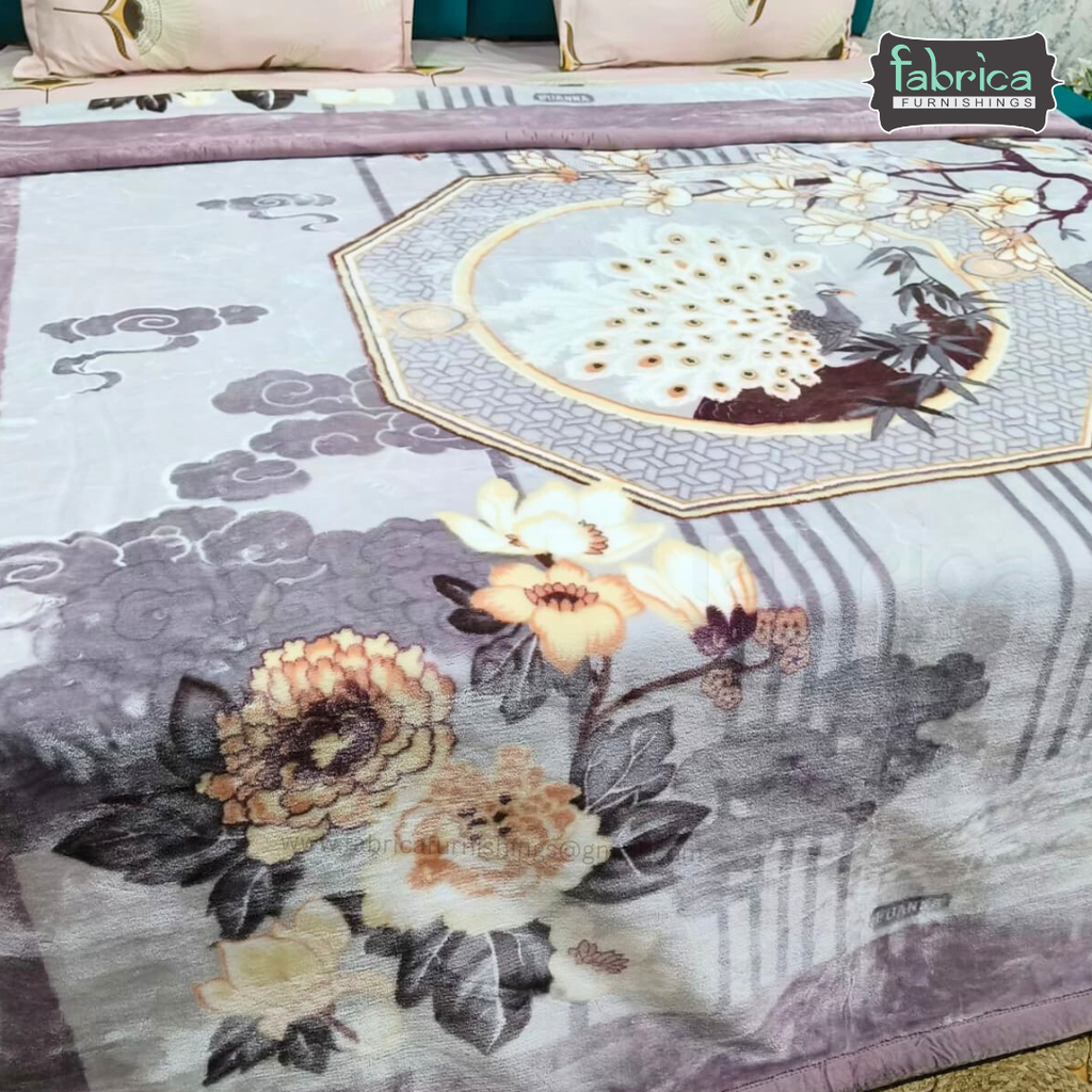Varsache Double Bed Premium Printed  blanket -2 Ply