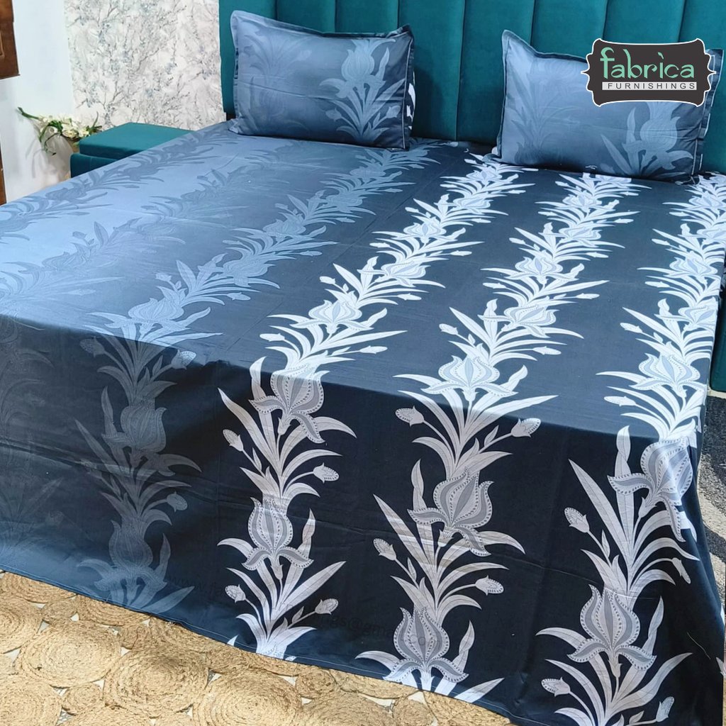 Procian Premium Pure Cotton Printed King Size Bedsheet