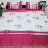 Fabby Decor Designer Mix & Match  Kingsize Printed Pure Cotton Bedsheet