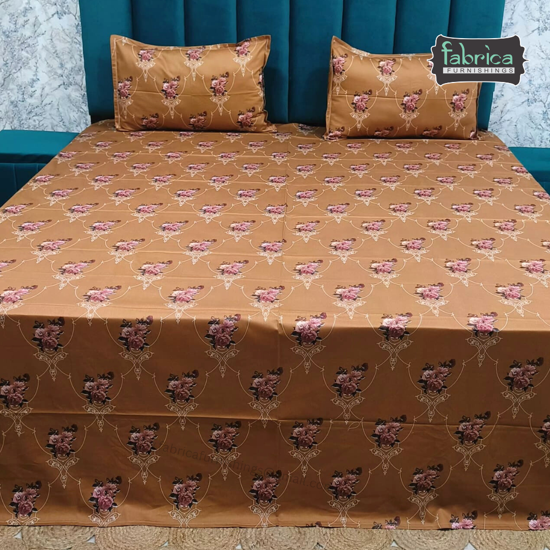 Procian Premium Pure Cotton Printed King Size Bedsheet