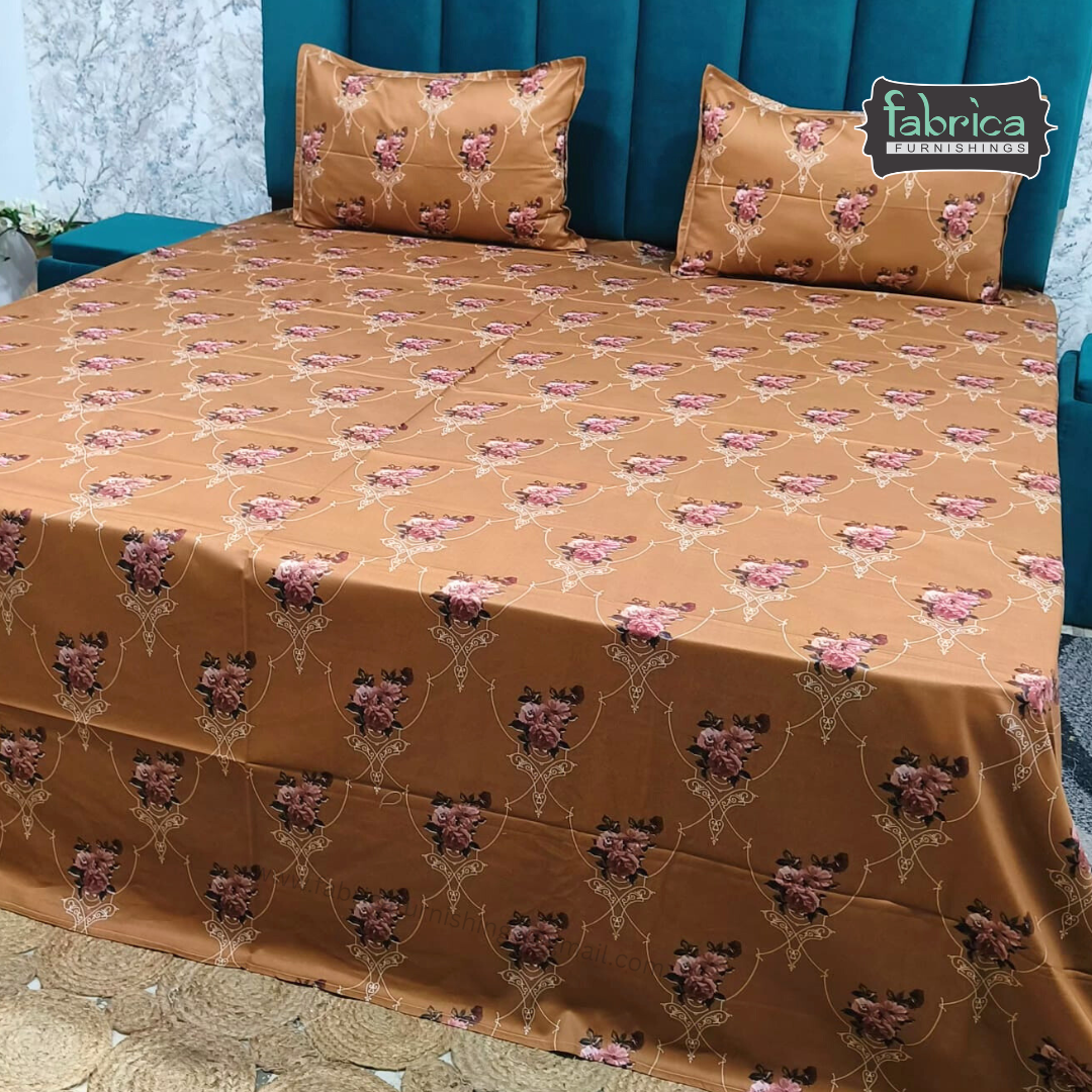 Procian Premium Pure Cotton Printed King Size Bedsheet