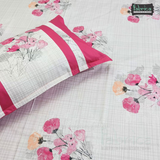 Fabby Decor Designer Mix & Match  Kingsize Printed Pure Cotton Bedsheet