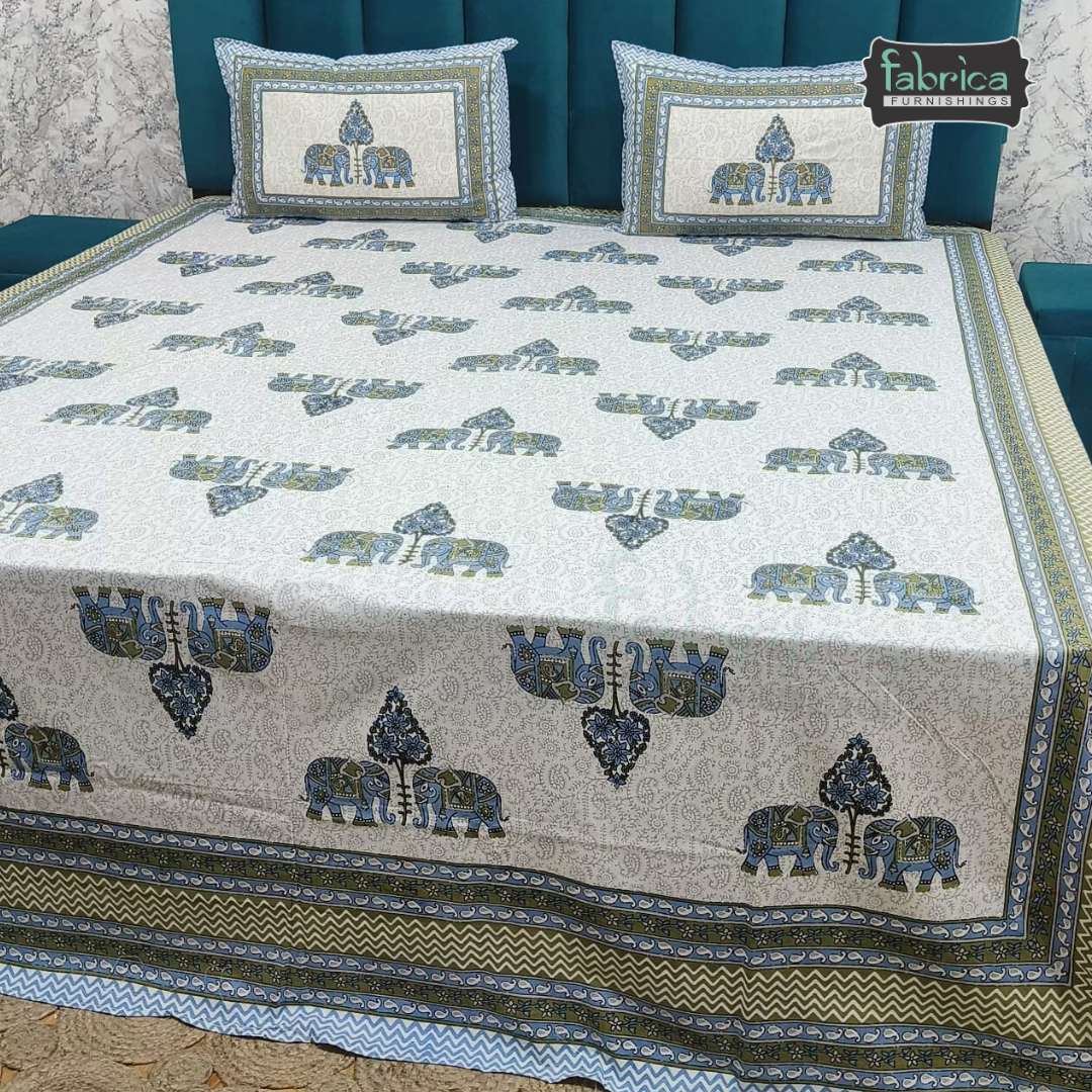 Royal Rajasthani Printed Pure Cotton Double BedSheet