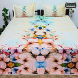 Fab Decor Pure Cotton Digital Print Super Kingsize Bedsheet (400TC)