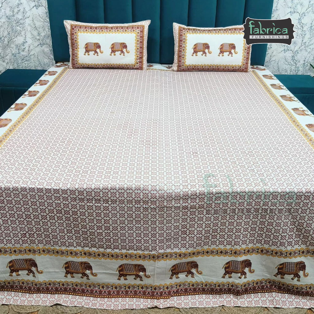 Royal Rajasthani Printed Pure Cotton Double BedSheet