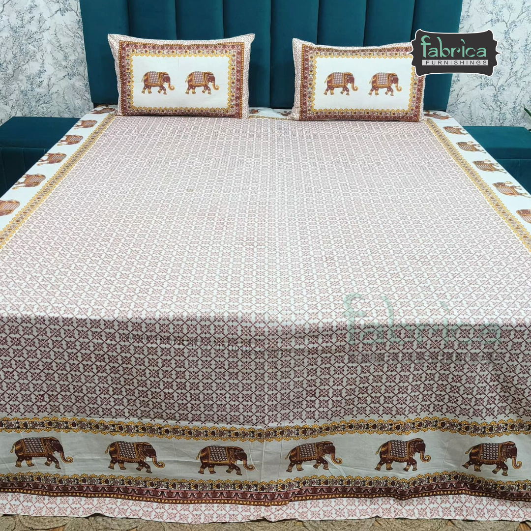 Royal Rajasthani Printed Pure Cotton Double BedSheet