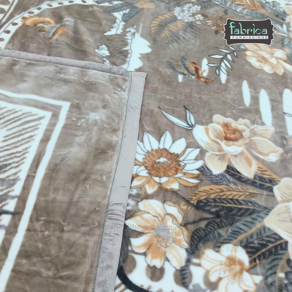 Varsache Double Bed Premium Printed  blanket -2 Ply