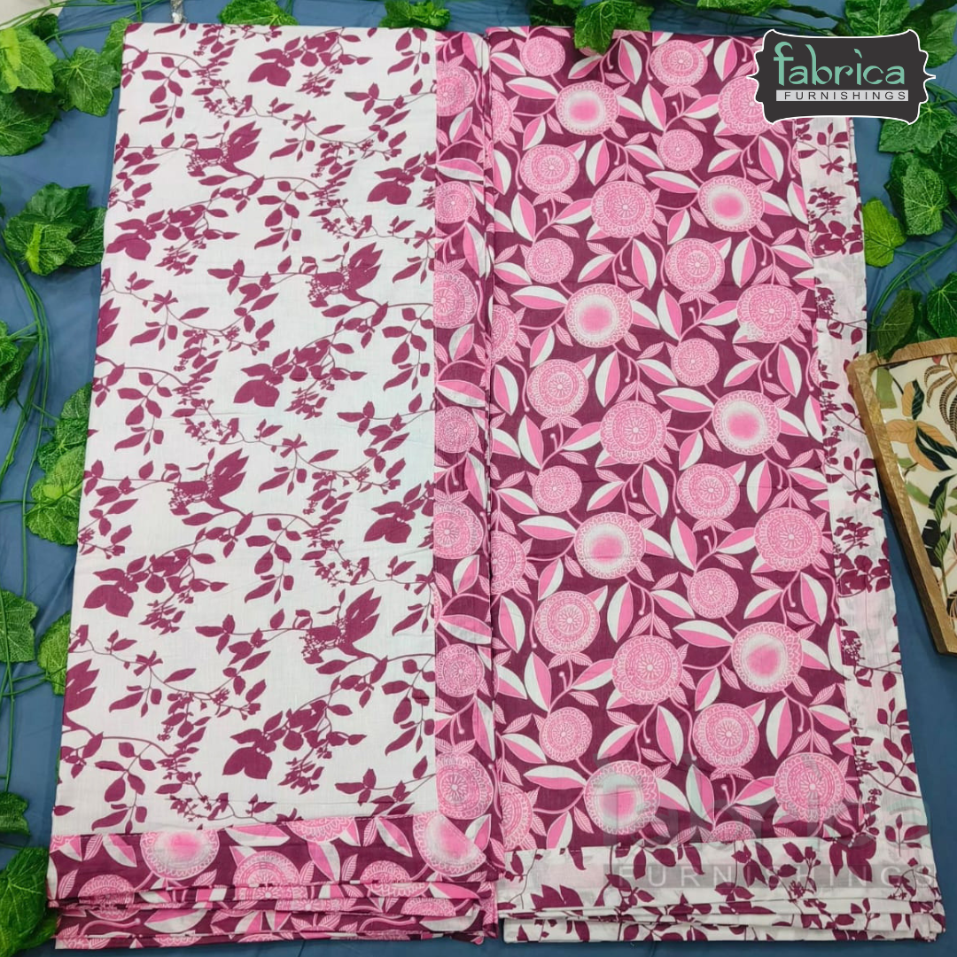 Navrang Pure Cotton Soothing Single Duvet Covers Pair (TEHAR)