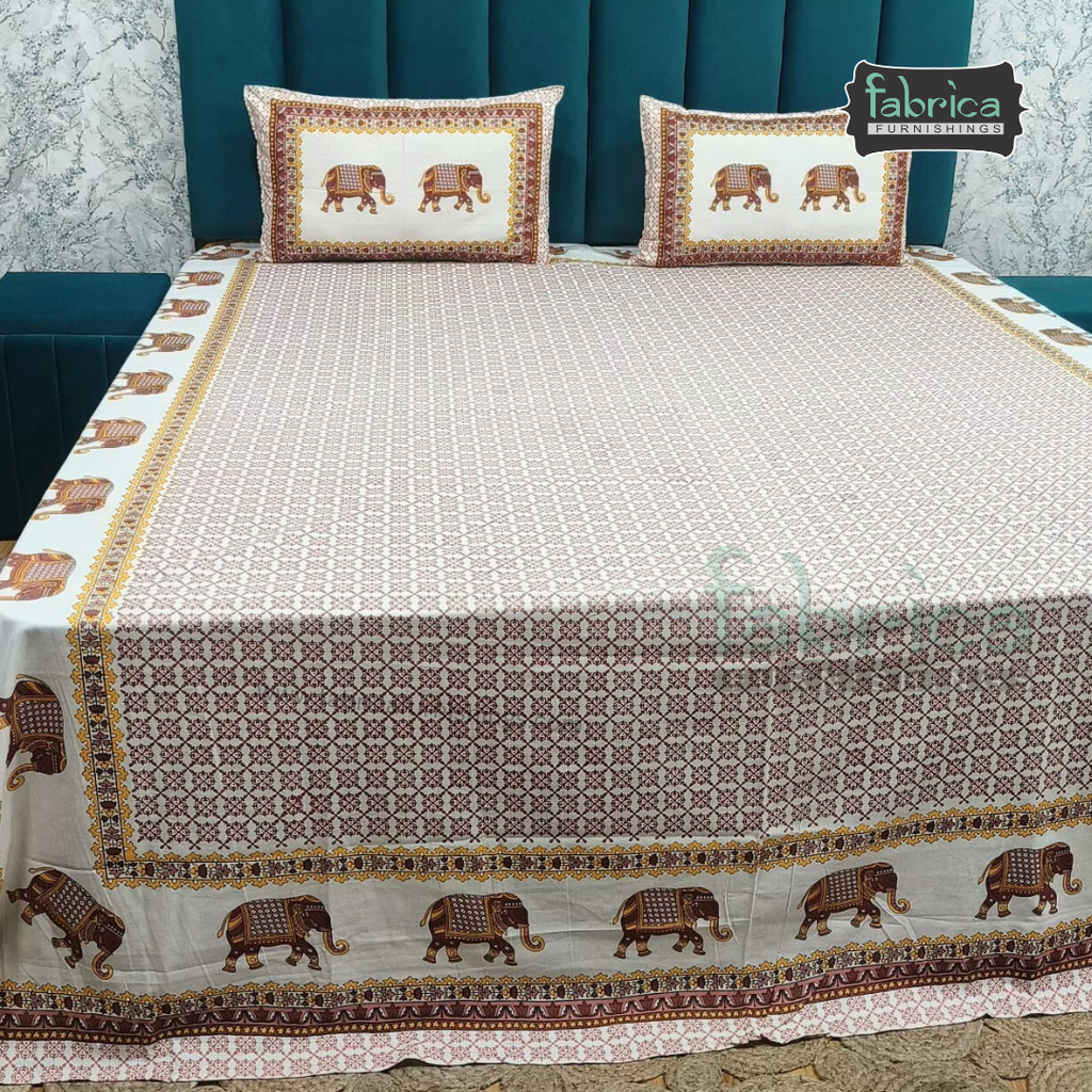 Royal Rajasthani Printed Pure Cotton Double BedSheet