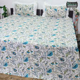 Traditional Anokhi Prints Pure Cotton King Size Lacework  Bedsheet