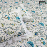 Traditional Anokhi Prints Pure Cotton King Size Lacework  Bedsheet