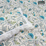 Traditional Anokhi Prints Pure Cotton King Size Lacework  Bedsheet