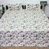 Traditional Anokhi Prints Pure Cotton King Size Lacework  Bedsheet