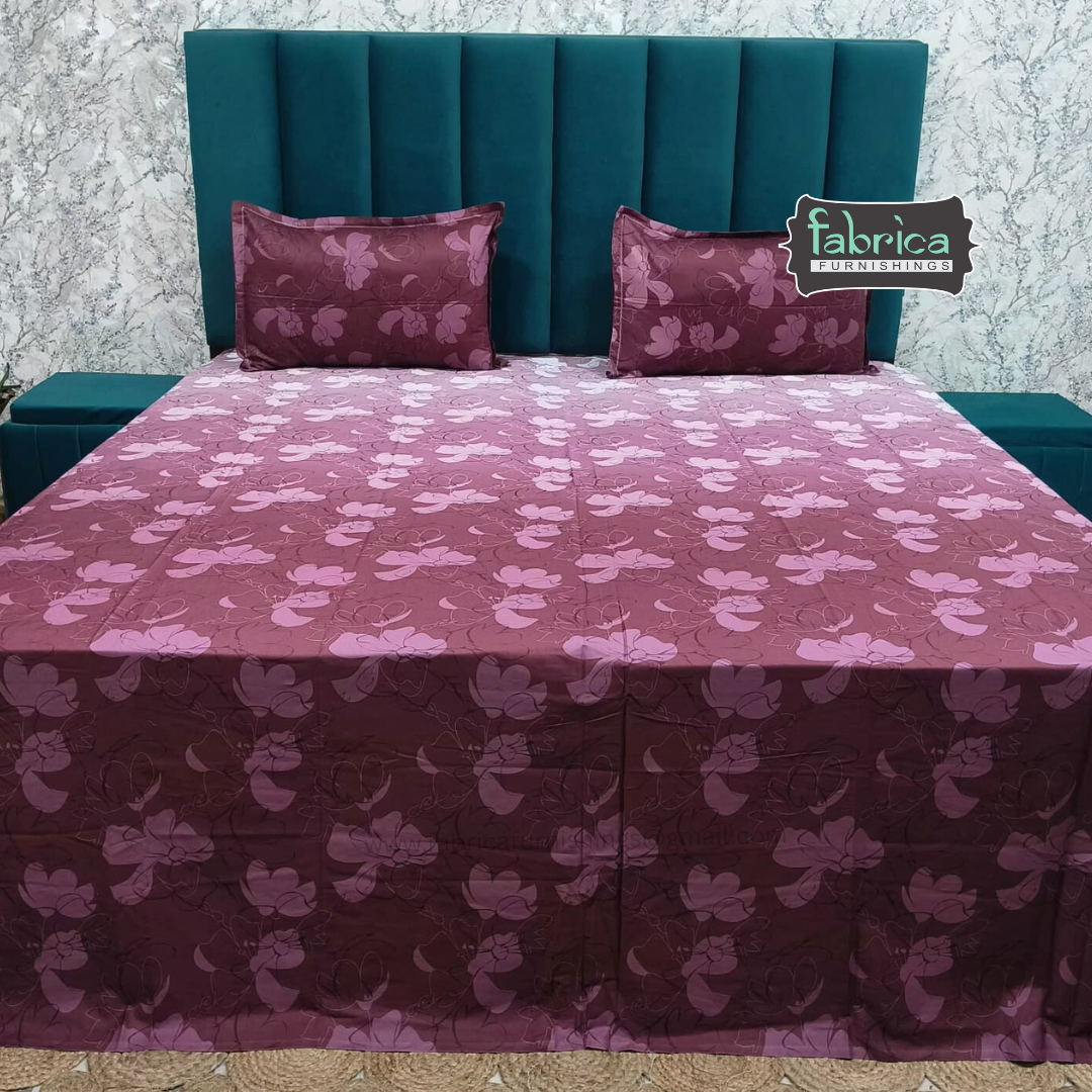 Procian Premium Pure Cotton Printed King Size Bedsheet