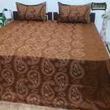 Procian premium pure cotton printed king size bedsheet