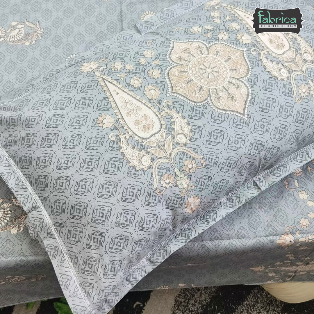 Ethnic Panel  Decor Designer Printed Cotton King Size Bed Sheets